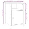 vidaXL Nachttisch Braun Eichen-Optik 40x42x60 cm Holzwerkstoff