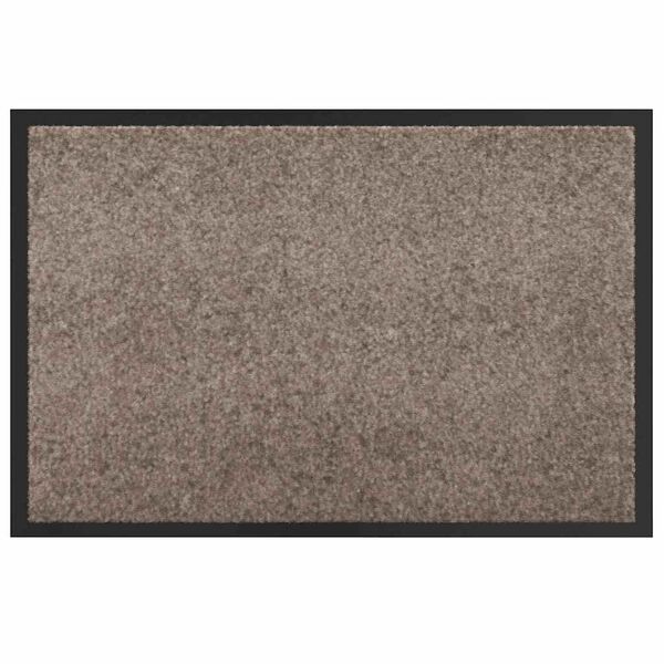vidaXL Fu&szlig;matte Beige 120 x 80 x 1,2 cm Teddystoff