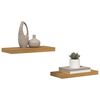vidaXL Wandregal Wandmontiert 2 pcs Beige 50 x 23 x 4 cm Holzwerkstoff