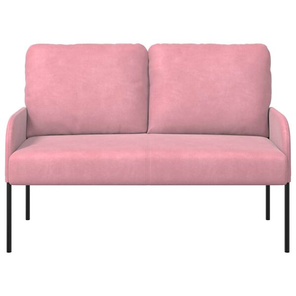 vidaXL Sofas mit Kissen 110cm Rosa Sperrholz