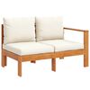 vidaXL Gartensofa mit 1 Armlehne 2-Sitzer Massivholz Akazie