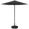 vidaXL Garten-Schirm mit Fu&szlig; 230 x 230 cm Polyester Rechtwinklig