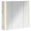 vidaXL Badezimmerspiegelschrank Beton Grau 63,5 x 15,5 x 60,5 cm