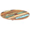 vidaXL Tischplatte Rund 40 cm 25-27 mm Altholz Massiv