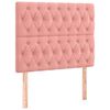 vidaXL Boxspringbett mit Matratze Rosa 120x190 cm Samt