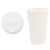 vidaXL Pappbecher mit Deckeln 1000 Stk. 16oz 400ml