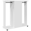 vidaXL Kleiderschrank mit Rollen Weiß 102x38x110 cm Holzwerkstoff