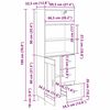 vidaXL Highboard mit Schubladen Artisan-Eiche 69,5 x 34 x 180 cm