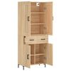 vidaXL Highboard Sonoma-Eiche 69,5x34x180 cm Holzwerkstoff