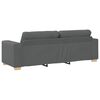 vidaXL 3-Sitzer-Sofa Dunkelgrau 220x78x80 cm Stoff
