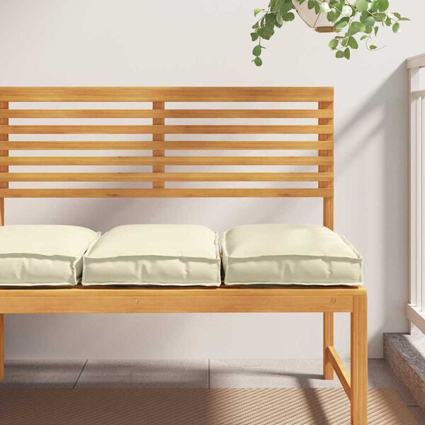 vidaXL Kissen 2 pcs Creme 40 x 40 x 8 cm Oxford-Stoff