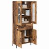 vidaXL Highboard mit Schubladen 2 pcs Altholz Holzwerkstoff