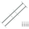 vidaXL Sicherheitsgitter f&uuml;r Fenster mit 2 Querstangen 3 stk.