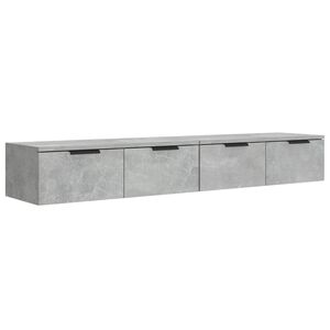 vidaXL Wandschr&auml;nke 2 Stk. Betongrau 68x30x20 cm Holzwerkstoff
