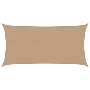 vidaXL Sonnensegel 160 g/m&sup2; Taupe 2,5x5 m HDPE