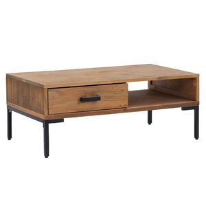 vidaXL Couchtisch 90x50x35 cm Massivholz Kiefer
