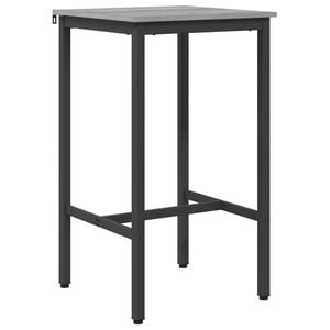 vidaXL Bartisch 52 x 52 x 110 cm Holzwerkstoff Sonoma-Grau
