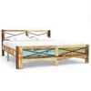 vidaXL Massivholzbett ohne Matratze Altholz 140x200 cm