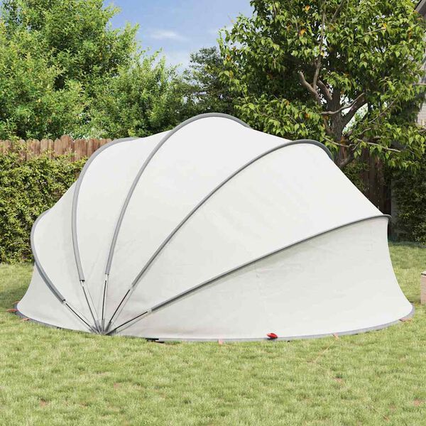 vidaXL Pool-Dome Grau und Orange 472 x 460 x 229 cm