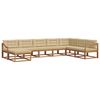vidaXL Outdoor-Sofagarnitur mit Kissen 8 pcs Natur und Beige