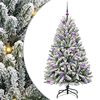 vidaXL K&uuml;nstlicher Weihnachtsbaum 150 cm 150 LEDs Warmes Wei&szlig;