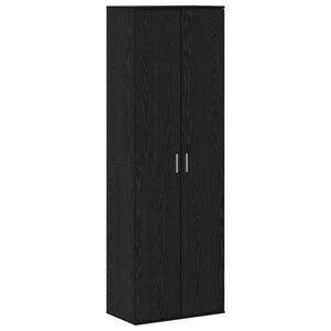 vidaXL Highboard 60 x 35 x 180 cm Holzwerkstoff Schwarz Eichen-Optik