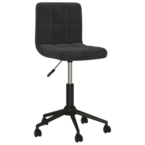 vidaXL Esszimmerst&uuml;hle 2 Stk. Drehbar Schwarz Samt