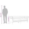 vidaXL Chesterfield-Sofa 3-Sitzer Taupe Stoff