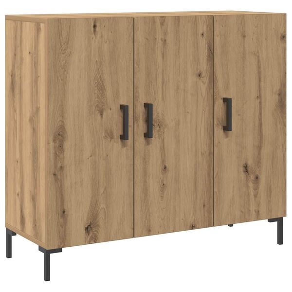 vidaXL Sideboard Artisan-Eiche 90x34x80 cm Holzwerkstoff