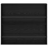 vidaXL Magazinregal Schwarz Eichen-Optik 80 x 12 x 70 cm Holzwerkstoff