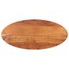 vidaXL Tischplatte 120x60x2,5 cm Oval Massivholz Akazie