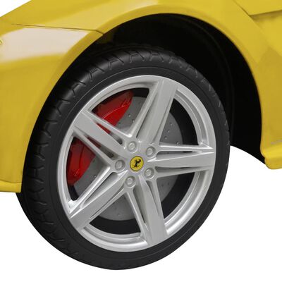 vidaXL Aufsitzauto Ferrari F12 Gelb 6 V mit Fernsteuerung
