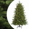 vidaXL K&uuml;nstlicher klappbarer Weihnachtsbaum 150 cm 150 LEDs