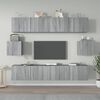 vidaXL 6-tlg. TV-Schrank-Set Grau Sonoma Holzwerkstoff