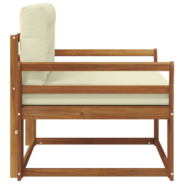 vidaXL Outdoor Mittelsofa Massivholz Akazie Natur