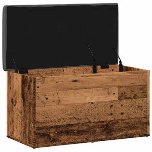 vidaXL Sitzbank mit Stauraum Altholz-Optik 82x42x45 cm Holzwerkstoff