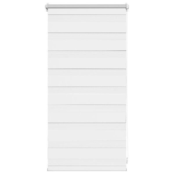 vidaXL Zebra-Rollo 40,9 x 100 cm, Stoffbreite 36,7 cm, Wei&szlig;