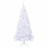 vidaXL K&uuml;nstlicher Weihnachtsbaum Wei&szlig; 210 cm PVC und Stahl
