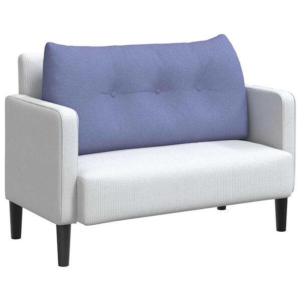 vidaXL R&uuml;cken Kissen Jeans blau 100 x 24 x 50 cm Stoff