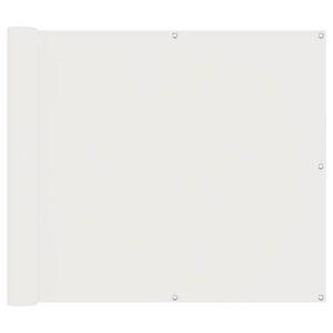 vidaXL Balkonsichtschutz Wei&szlig; 100 x 600 cm Oxford-Stoff
