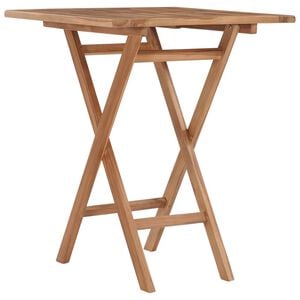 vidaXL Gartentisch Klappbar 60&times;60&times;75 cm Massivholz Teak