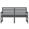 vidaXL Gartenbank Grau 159,5x48x91,5 cm Massivholz Kiefer