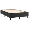 vidaXL Boxspringbettgestell Schwarz 120x200 cm Kunstleder