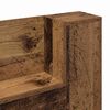 vidaXL Kopfteil mit Regal Altholz 100 x 15 x 103,5 cm Holzwerkstoff