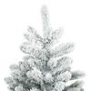 vidaXL K&uuml;nstlicher klappbarer Weihnachtsbaum Wei&szlig; 150 cm PVC und Stahl