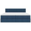 vidaXL Aufbewahrungsbett mit Matratze Blau 200 x 200 cm Kunstleder