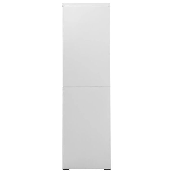 vidaXL Aktenschrank Hellgrau 90x46x164 cm Stahl