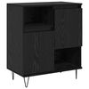 vidaXL Sideboard 3 pcs Schwarz Eichen-Optik 60 x 35 x 70 cm