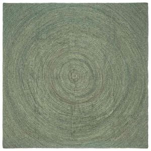 vidaXL Bereichsteppiche Olive Gr&uuml;n 240 x 240 cm Jute
