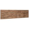 vidaXL Bettkopfteil Natur Massivholz Teak